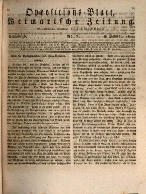 Oppositions-Blatt oder Weimarische Zeitung Samstag 8. Januar 1820
