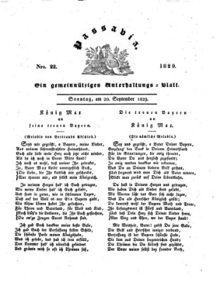 Passavia (Donau-Zeitung) Sonntag 20. September 1829