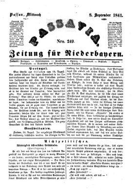 Passavia (Donau-Zeitung) Mittwoch 8. September 1841