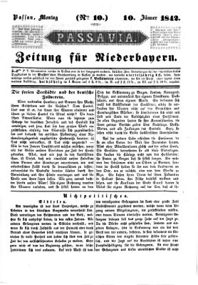 Passavia (Donau-Zeitung) Montag 10. Januar 1842