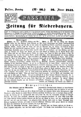 Passavia (Donau-Zeitung) Sonntag 16. Januar 1842