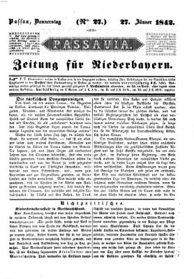 Passavia (Donau-Zeitung) Donnerstag 27. Januar 1842