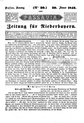 Passavia (Donau-Zeitung) Sonntag 30. Januar 1842
