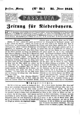 Passavia (Donau-Zeitung) Montag 31. Januar 1842
