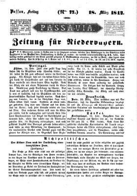 Passavia (Donau-Zeitung) Freitag 18. März 1842