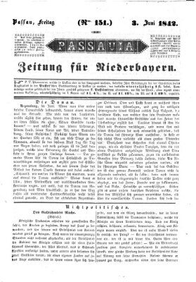 Passavia (Donau-Zeitung) Freitag 3. Juni 1842