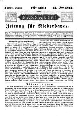 Passavia (Donau-Zeitung) Freitag 17. Juni 1842