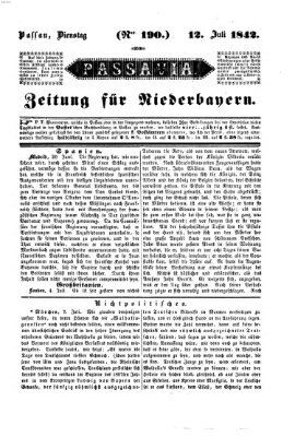 Passavia (Donau-Zeitung) Dienstag 12. Juli 1842