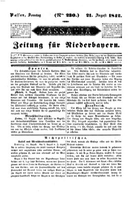 Passavia (Donau-Zeitung) Sonntag 21. August 1842