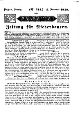 Passavia (Donau-Zeitung) Sonntag 4. September 1842