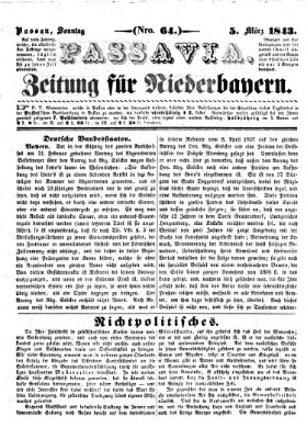 Passavia (Donau-Zeitung) Sonntag 5. März 1843