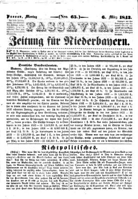 Passavia (Donau-Zeitung) Montag 6. März 1843
