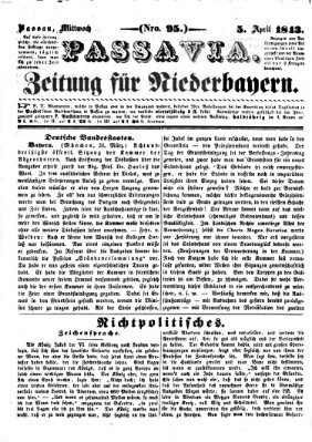 Passavia (Donau-Zeitung) Mittwoch 5. April 1843