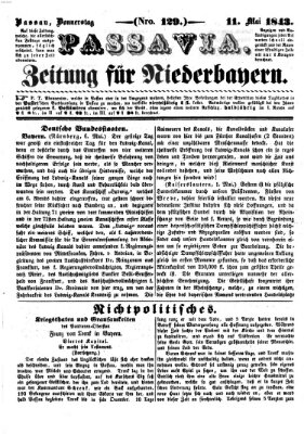Passavia (Donau-Zeitung) Donnerstag 11. Mai 1843