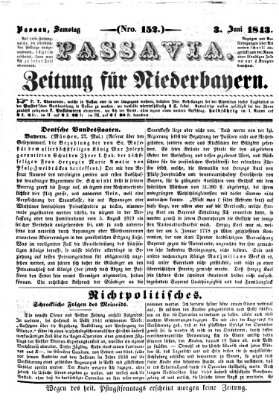 Passavia (Donau-Zeitung) Samstag 3. Juni 1843