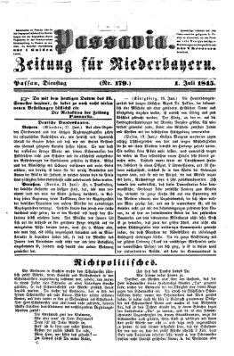 Passavia (Donau-Zeitung) Dienstag 1. Juli 1845