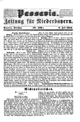 Passavia (Donau-Zeitung) Dienstag 8. Juli 1845