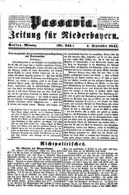 Passavia (Donau-Zeitung) Montag 1. September 1845