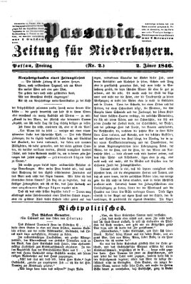 Passavia (Donau-Zeitung) Freitag 2. Januar 1846
