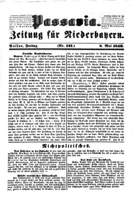 Passavia (Donau-Zeitung) Freitag 8. Mai 1846