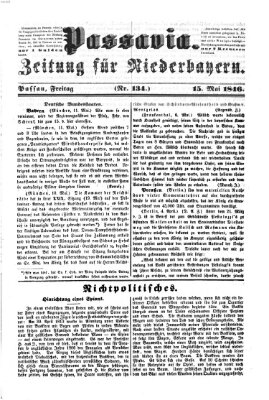 Passavia (Donau-Zeitung) Freitag 15. Mai 1846