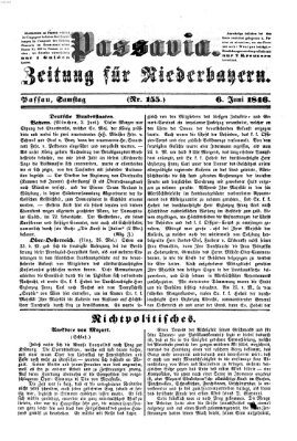 Passavia (Donau-Zeitung) Samstag 6. Juni 1846