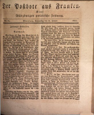 Der Postbote aus Franken Donnerstag 26. Januar 1832