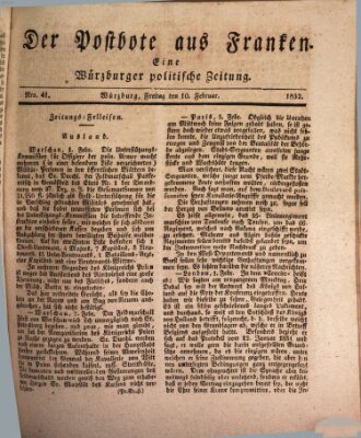 Der Postbote aus Franken Freitag 10. Februar 1832