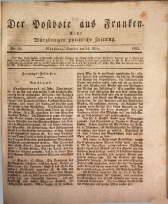 Der Postbote aus Franken Samstag 24. März 1832