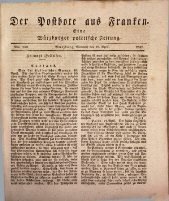 Der Postbote aus Franken Mittwoch 18. April 1832