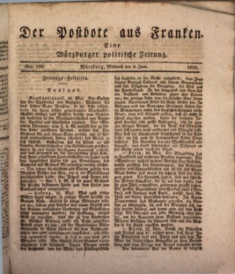 Der Postbote aus Franken Mittwoch 6. Juni 1832