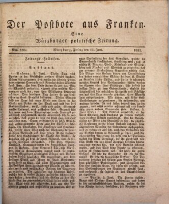 Der Postbote aus Franken Freitag 15. Juni 1832