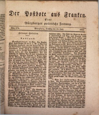 Der Postbote aus Franken Samstag 23. Juni 1832