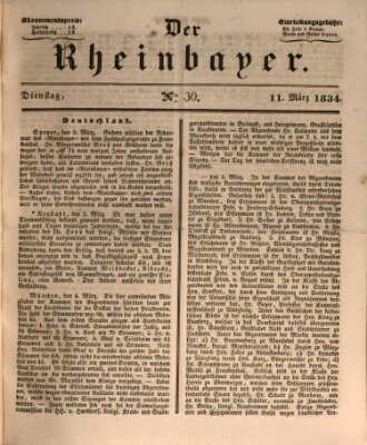 Der Rheinbayer Dienstag 11. März 1834