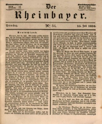 Der Rheinbayer Dienstag 15. Juli 1834