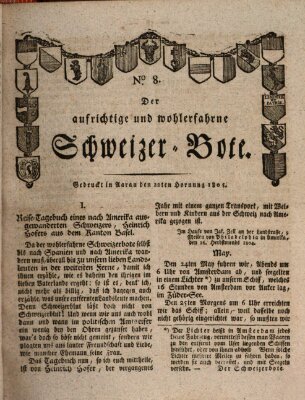 Der aufrichtige und wohlerfahrene Schweizer-Bote (Der Schweizer-Bote) Freitag 22. Februar 1805