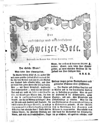 Der aufrichtige und wohlerfahrene Schweizer-Bote (Der Schweizer-Bote) Freitag 14. Februar 1806