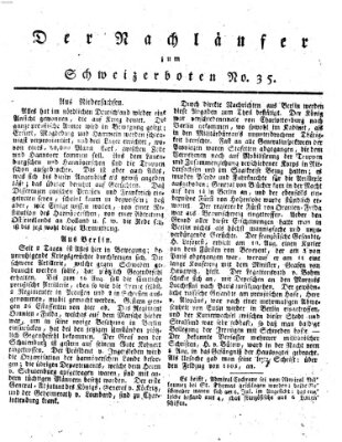 Der aufrichtige und wohlerfahrene Schweizer-Bote (Der Schweizer-Bote) Freitag 29. August 1806