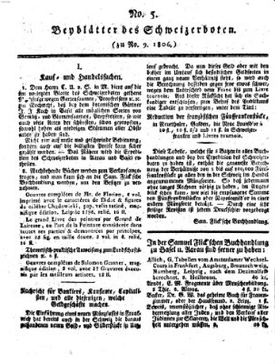 Der aufrichtige und wohlerfahrene Schweizer-Bote (Der Schweizer-Bote) Freitag 28. Februar 1806