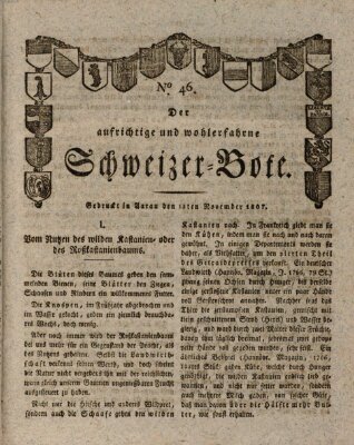 Der aufrichtige und wohlerfahrene Schweizer-Bote (Der Schweizer-Bote) Freitag 13. November 1807