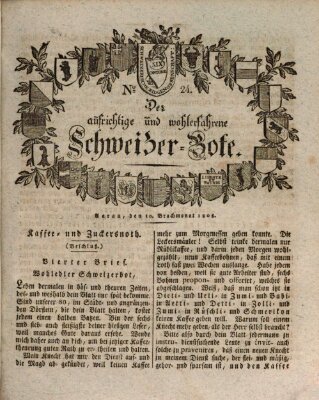Der aufrichtige und wohlerfahrene Schweizer-Bote (Der Schweizer-Bote) Freitag 10. Juni 1808