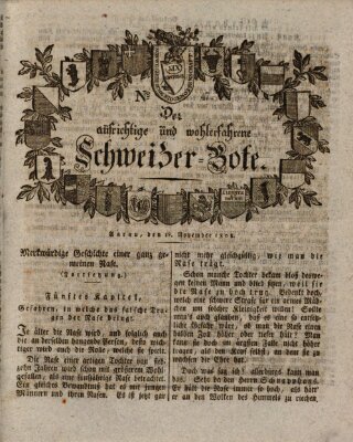Der aufrichtige und wohlerfahrene Schweizer-Bote (Der Schweizer-Bote) Freitag 18. November 1808