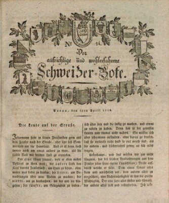 Der aufrichtige und wohlerfahrene Schweizer-Bote (Der Schweizer-Bote) Mittwoch 4. April 1810