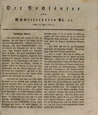 Der aufrichtige und wohlerfahrene Schweizer-Bote (Der Schweizer-Bote) Donnerstag 30. Mai 1811