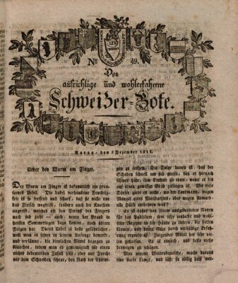 Der aufrichtige und wohlerfahrene Schweizer-Bote (Der Schweizer-Bote) Donnerstag 5. Dezember 1811