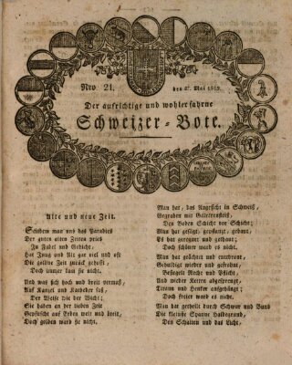 Der aufrichtige und wohlerfahrene Schweizer-Bote (Der Schweizer-Bote) Donnerstag 27. Mai 1819