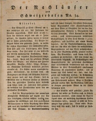 Der aufrichtige und wohlerfahrene Schweizer-Bote (Der Schweizer-Bote) Donnerstag 26. August 1819