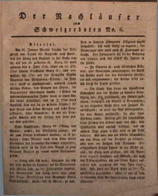 Der aufrichtige und wohlerfahrene Schweizer-Bote (Der Schweizer-Bote) Donnerstag 10. Februar 1820