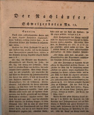 Der aufrichtige und wohlerfahrene Schweizer-Bote (Der Schweizer-Bote) Donnerstag 23. März 1820