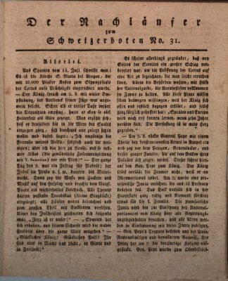 Der aufrichtige und wohlerfahrene Schweizer-Bote (Der Schweizer-Bote) Donnerstag 3. August 1820